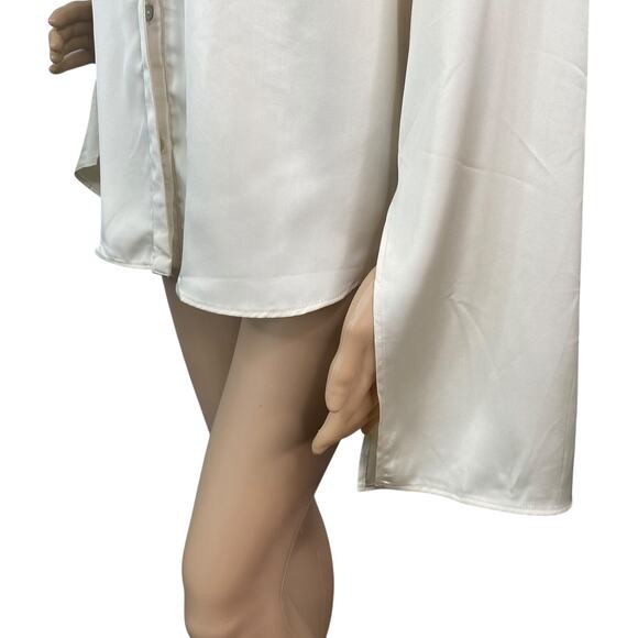 Anthropologie NWT Sunday In Brooklyn Silky Button Down Shirt SZ L - Picture 8 of 12